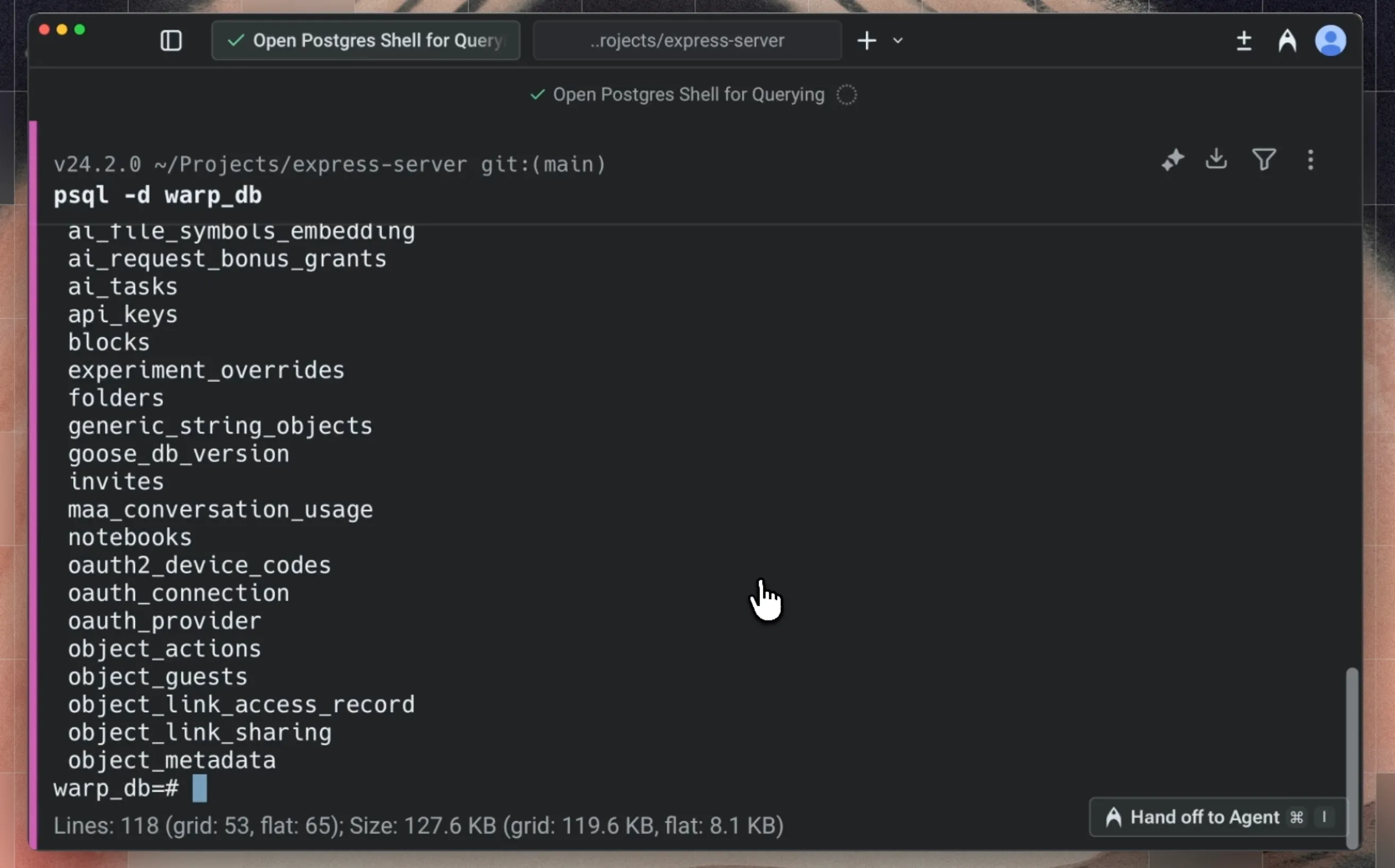 Option to hand-off to the agent in the conversation footer.